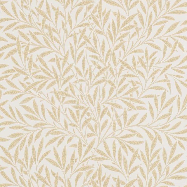 Morris & Co Willow Wallpaper in Buff - a Sample For Sale