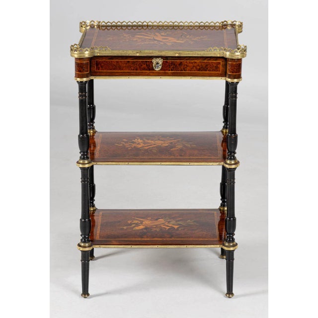 Late 19th Century 19th Century Marquetry Side Table, 1870s For Sale - Image 5 of 15