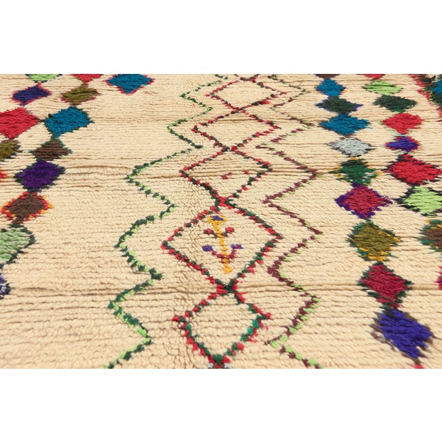 Late 20th Century Vintage Azilal Moroccan Rug, 03'11 X 06'02 For Sale - Image 5 of 10