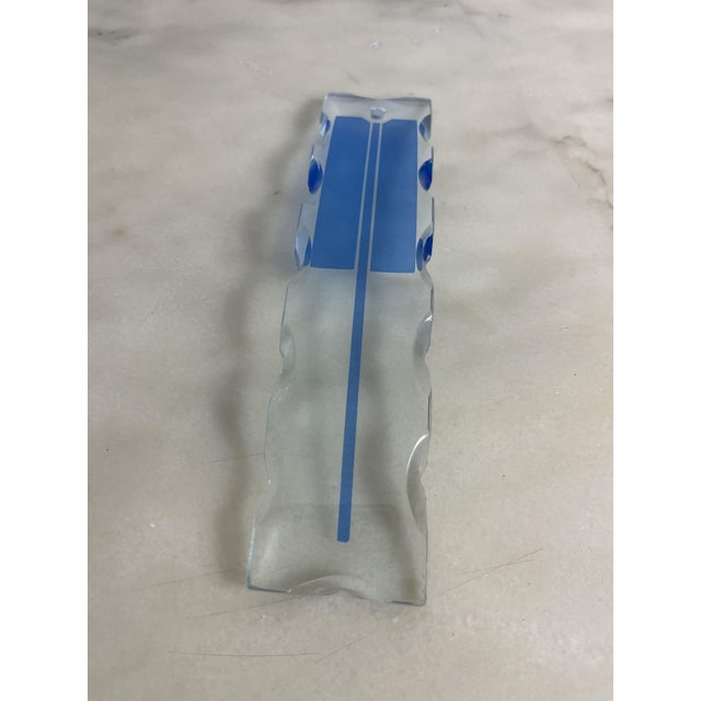 Blue Vintage Chandelier in Colored Murano Glass in the style of Zero Quattro, 1970s For Sale - Image 8 of 13