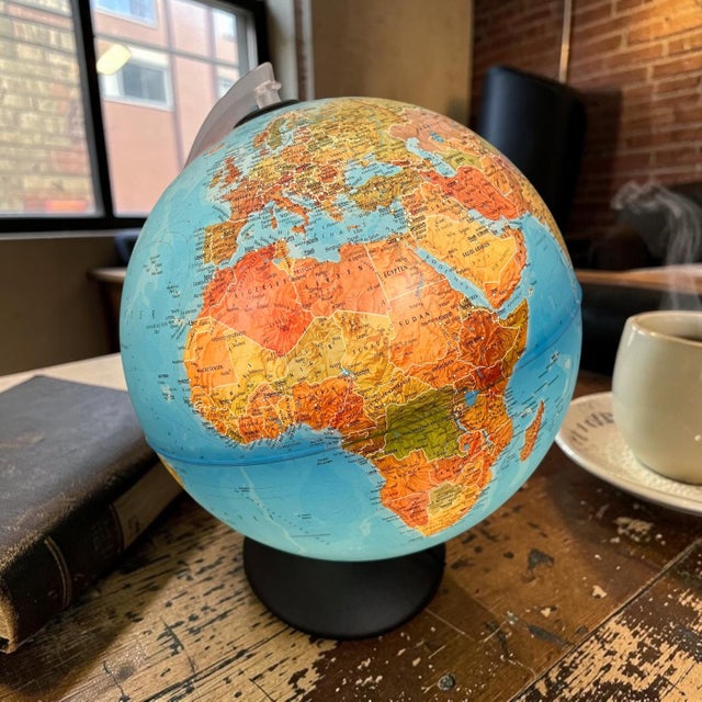 Tecno Globus Illuminated Globe from Tecnodidattica, Italy, 1970s For Sale - Image 6 of 8