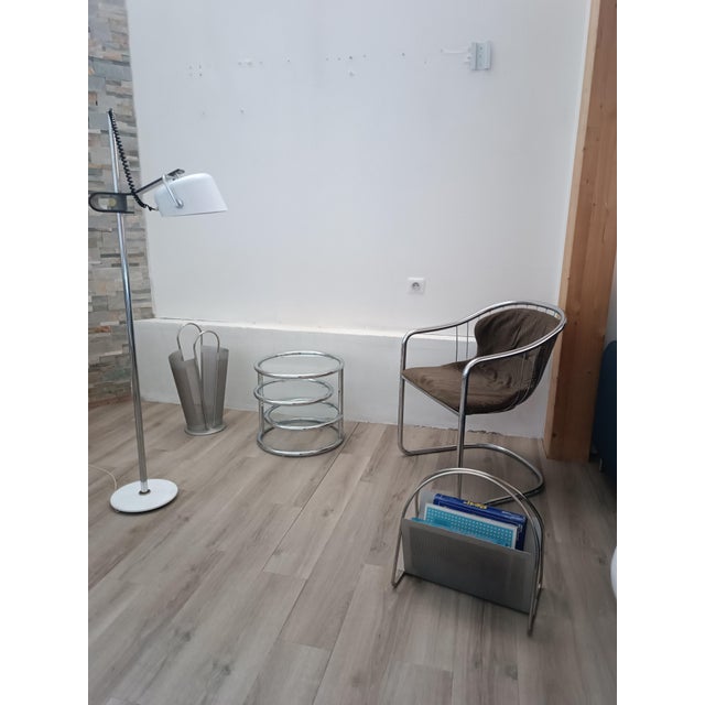 Magazine Rack and Umbrella Stand by Marius Mascagni, 1970s, Set of 2 For Sale - Image 14 of 15