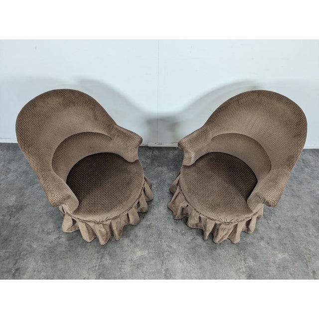 Napoleon III Upholstered Toadstools, Set of 2 For Sale - Image 3 of 8