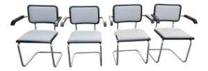 Gordon International Marcel Breuer B64 Cantilever Upholstered Chairs - Set of 4