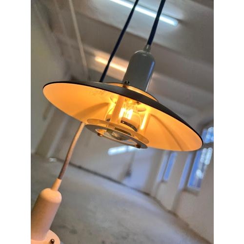 Luna 8021 P Silver Grey Pendant Lamp by Jeka For Sale - Image 11 of 11