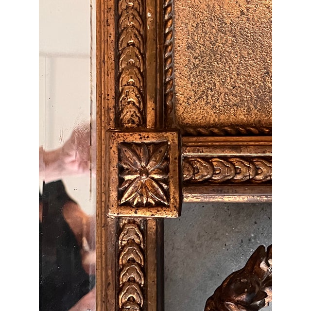 19th Century Trumeau Rectangular Wall Mirror For Sale - Image 9 of 10