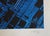 Frank Lalou, Composition abstraite en bleu, Lithograph For Sale - Image 5 of 6