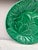 French Green Majolica Leaves Plate Clairefontaine , Circa 1890 For Sale - Image 4 of 5