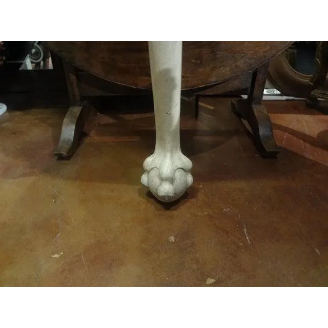 Paint Pair of Venetian Painted and Parcel Gilt Console Tables For Sale - Image 7 of 13