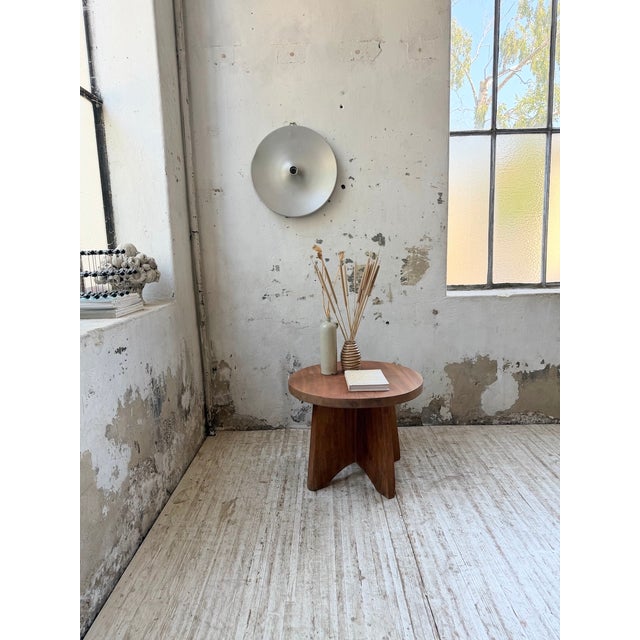 Constructivist Mahogany Side Table, 1950s For Sale - Image 6 of 18