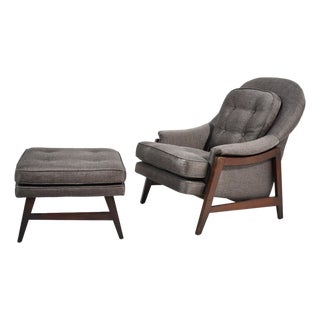 Edward Wormley Model 5701 Lounge Chair & Ottoman For Sale