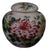 Small Chinese Famille Rose Chrysanthemum Porcelain Tea Caddy, Chinoiserie Lidded Ginger Jar For Sale