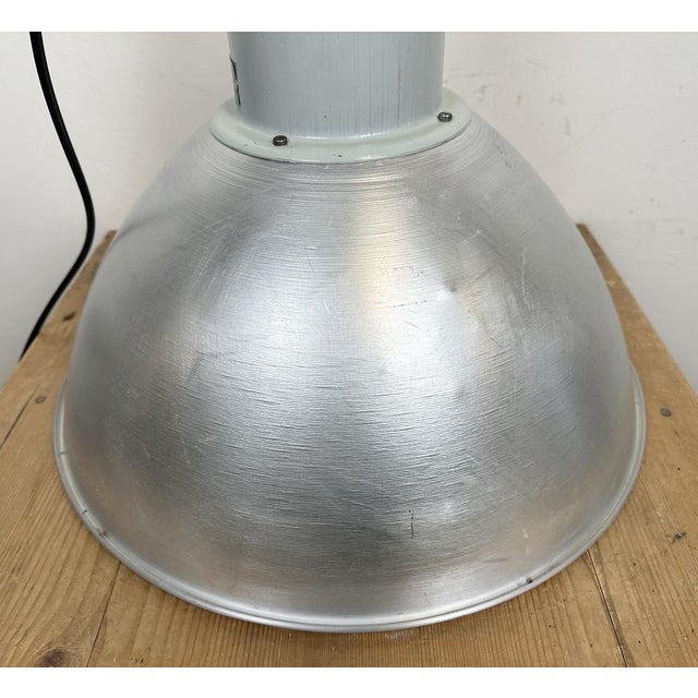 Large Industrial Aluminium Pendant Light from Elektrosvit, 1960s For Sale - Image 13 of 18