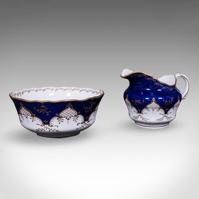 Late 19th Century 28 Piece Antique 8 Person Afternoon Tea & Tiffin Set, English Ceramic, Victorian For Sale - Image 5 of 12