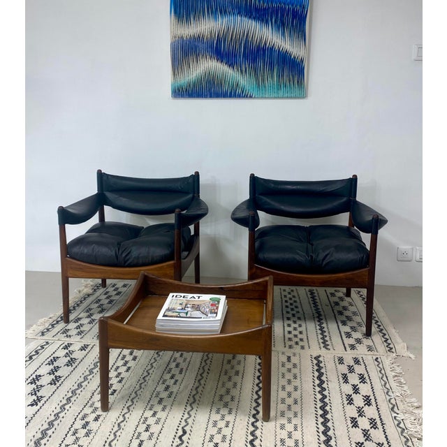 Wood Modus Armchairs by Kristian Vedel for Søren Willadsen, 1960, Set of 2 For Sale - Image 7 of 18