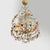 Italian Art Nouveau Chandelier in Pink and Clear Glass and Brass, 1890s For Sale - Image 4 of 18