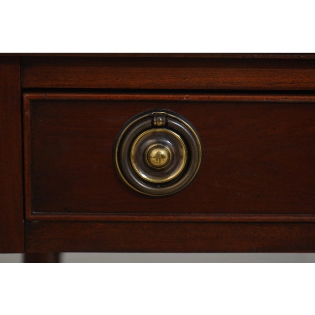 Wood Hekman Yew Wood Drop Leaf Sofa Table For Sale - Image 7 of 12