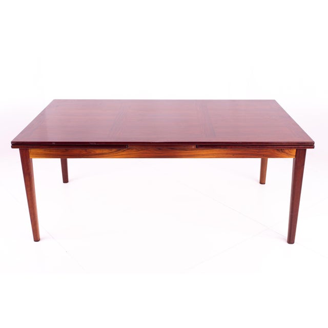 Skovby Rosewood Mid Century Hidden Leaf 12 Person Dining ...