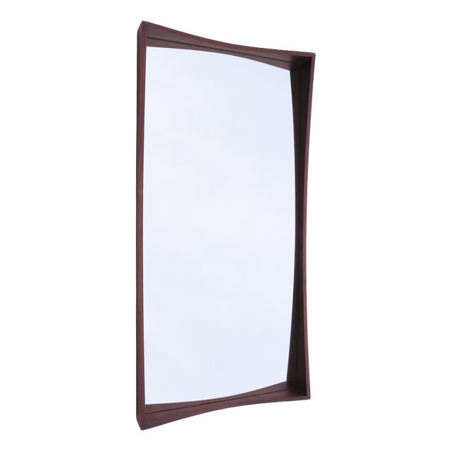 Danish Modern Teak Mirror by Jansen Spejle, Denmark, 1950s For Sale