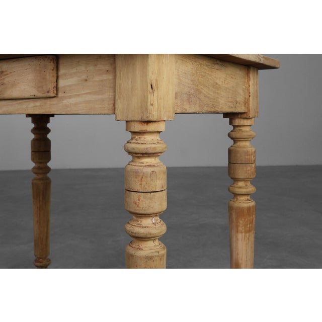 Rustic French Provençal Beech Side Table, 1850 For Sale - Image 10 of 15