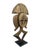 Wood Large Vintage Bakota Brass and Wood Sculpture W/Stand 44.5" H Gabon For Sale - Image 7 of 8