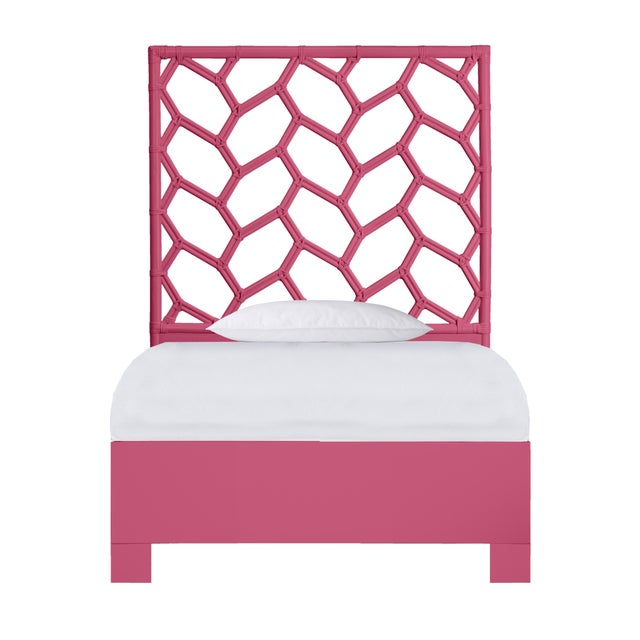 Silas Platform Bed Twin - Pink For Sale - Image 12 of 12