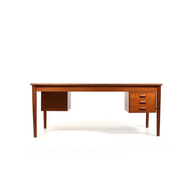 Vintage Double-Desk in Teak by Børge Mogensen for Søborg Møbelfabrik, 1950s For Sale - Image 11 of 11