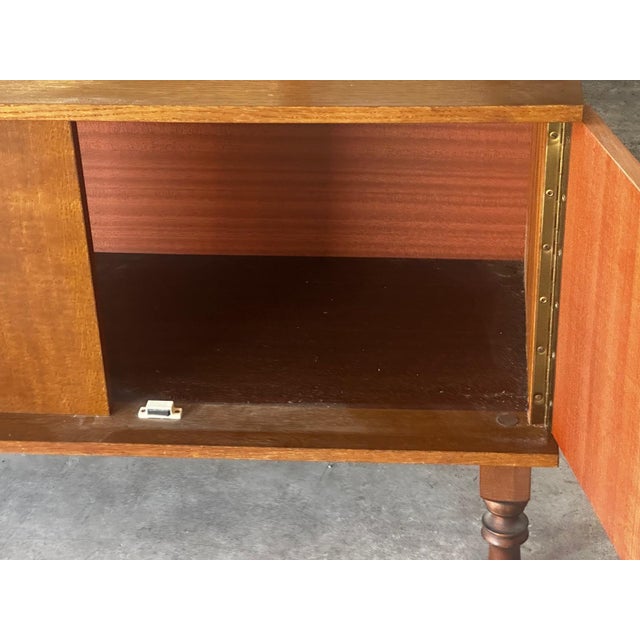 Vintage Wooden Dressing Table with Triptych Mirror, 1950s For Sale - Image 13 of 18