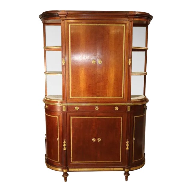 19th Century French Louis XVI Style Cabinet Signed Linke with Ormolu Mounts For Sale