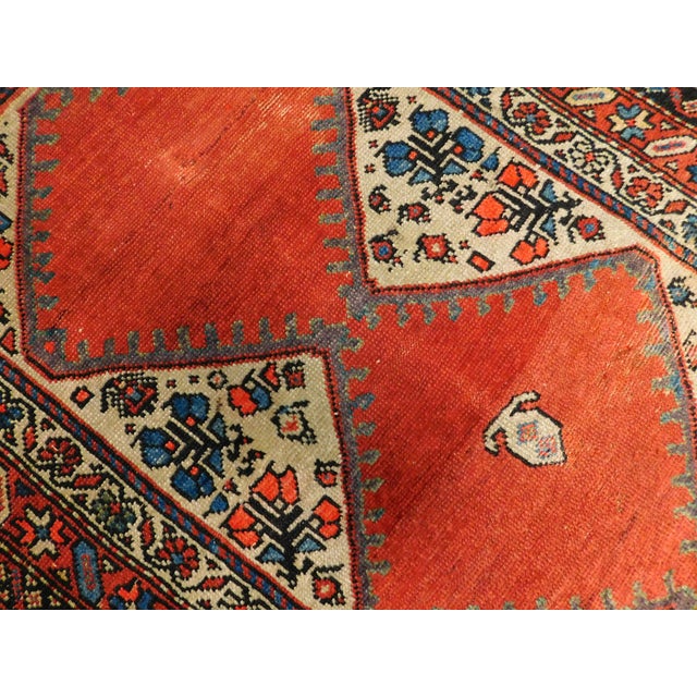 Antique Persian Hamedan Rug 3'8"x 6'2" For Sale - Image 9 of 12