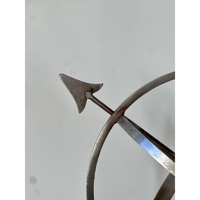 Vintage Mid-Century Armillary Sphere | Metal Celestial Sculpture For Sale - Image 11 of 17