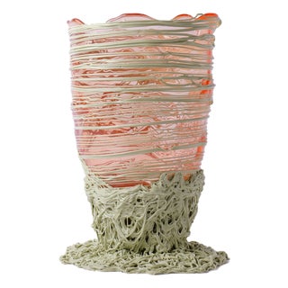 Spaghetti Vase in Clear Light Ruby by Gaetano Pesce for Fish Design For Sale