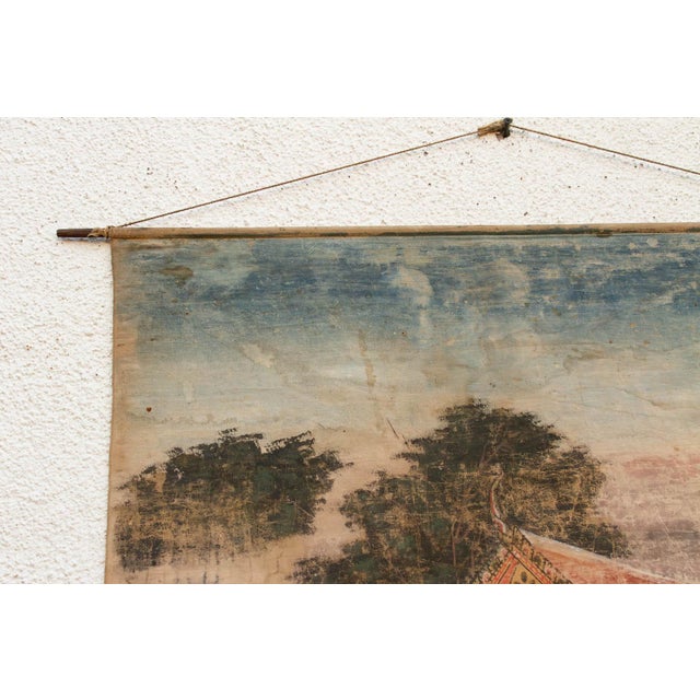 Antique Vessantara Thai Scroll Painting For Sale In Los Angeles - Image 6 of 11