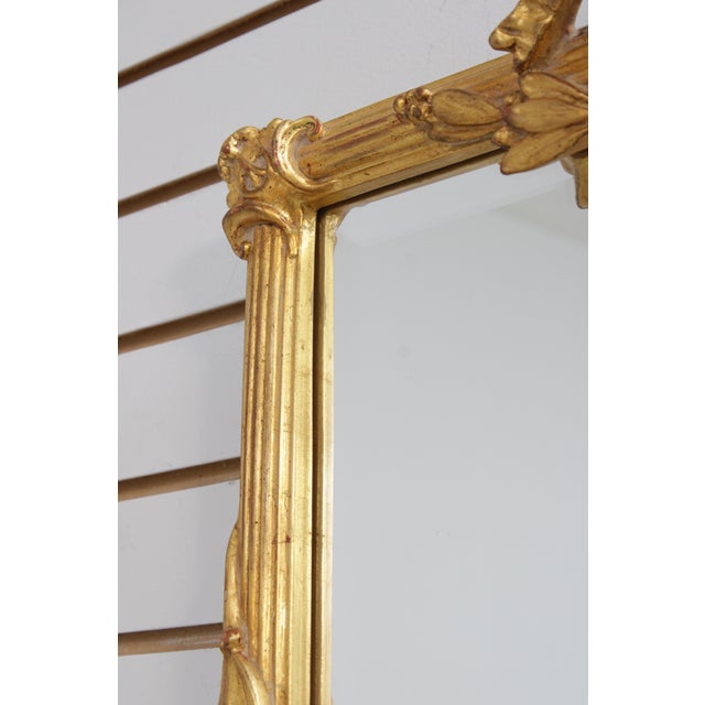 Carvers Guild Gold Gilt Carved Bow Top Wall Mirror For Sale - Image 10 of 14