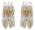 Mid-Century Italian Murano Glass Poliedri Sconces, 2000s, Set of 2 For Sale