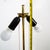 1960s Mid Century Modern Danish Solid Teak Floor Lamp Stacked Brass MCM Denmark For Sale In Sacramento - Image 6 of 7