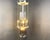 Large cascading chandelier by Gaetano Sciolari with chromed tubes and glass beads. The multi height levels create a nice...