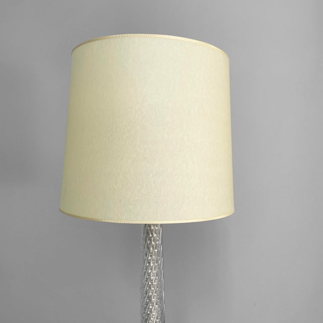 1930s Italian Art Deco Glass and Brass Floor Lamp attributed to Carlo Scarpa for Venini, 1930s For Sale - Image 5 of 14