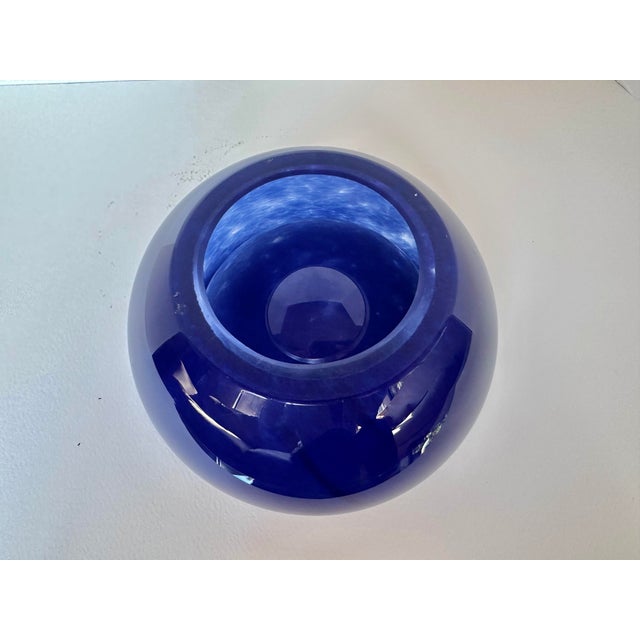 Glass Late 20th Century Modernist Blown Glass Centerpiece Bowl For Sale - Image 7 of 9