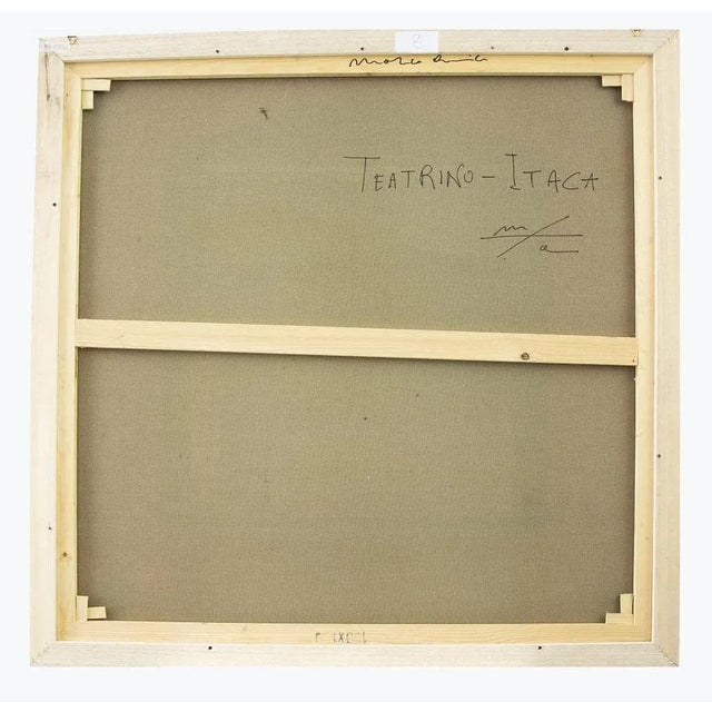 Teatrino - Itaca is an original artwork realized by Marco Amici in 2000s Mixed colored oil painting on canvas. Hand-...