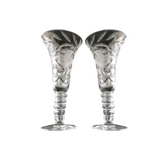 Crystal Vases, 1970s, Set of 2 For Sale