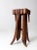 Brown Antique Tramp Art Palm Frond End Table For Sale - Image 8 of 12