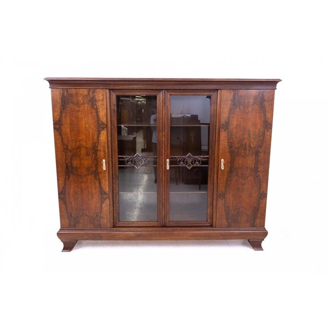 Historic library from around 1910, Germany. In very good condition, after professional renovation. Dimensions: height 194...