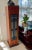 1940s Art Deco Mahogany Lighted Column, French Rod Iron Frosted Glass and Mahogany Wood Lighted Pedestal For Sale - Image 12 of 12