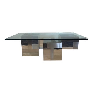 Vintage Modern Paul Evans Style Cityscape Coffee Table Mid 20th Century For Sale