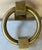 Vintage French Brass Door Knocker With Antique Backplate For Sale - Image 4 of 10