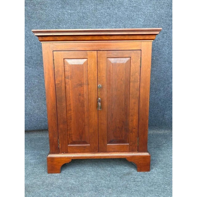 American Samuel S. Case Cabinetmakers Virginia Handcrafted Two-Door Cabinet For Sale - Image 3 of 8
