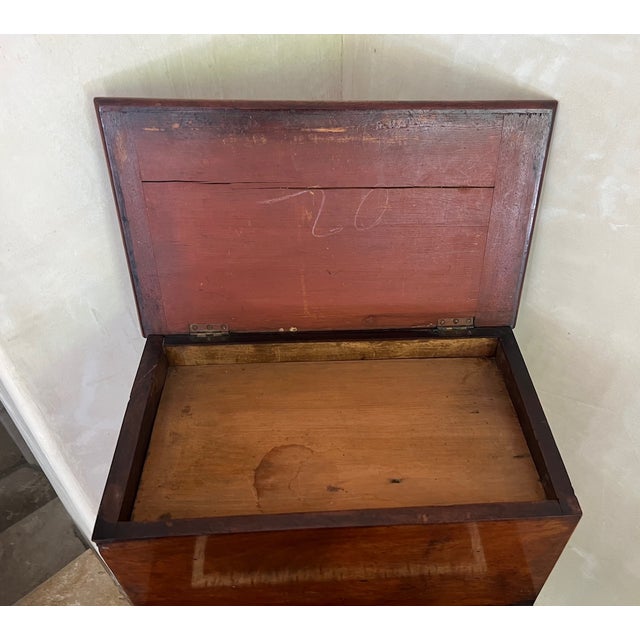 Early 19th Century English Regency Leather Covered Steps With Storage, C. 1810 For Sale - Image 5 of 12