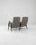 1960s Czech Grey Upholstered Armchairs, A Pair For Sale - Image 11 of 12