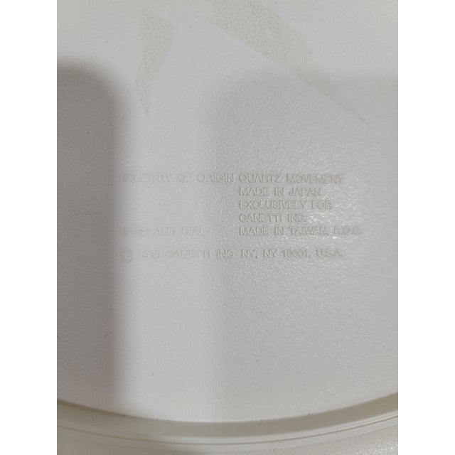 1980s Postmodern Wall Clock by Niclo For Sale - Image 6 of 11